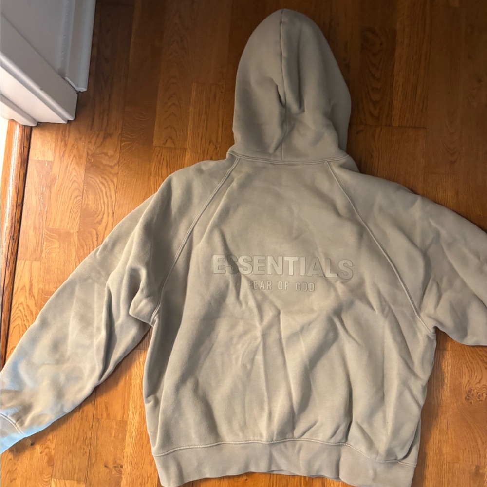 Essentials Fear of God Green Hoodie